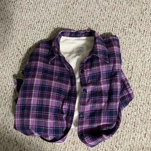 Fleece lined flannel shirt
